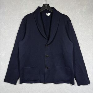 Jimmy Choo Cardigan Sweater Women’s Size XL Navy Blue Wool Long Sleeve